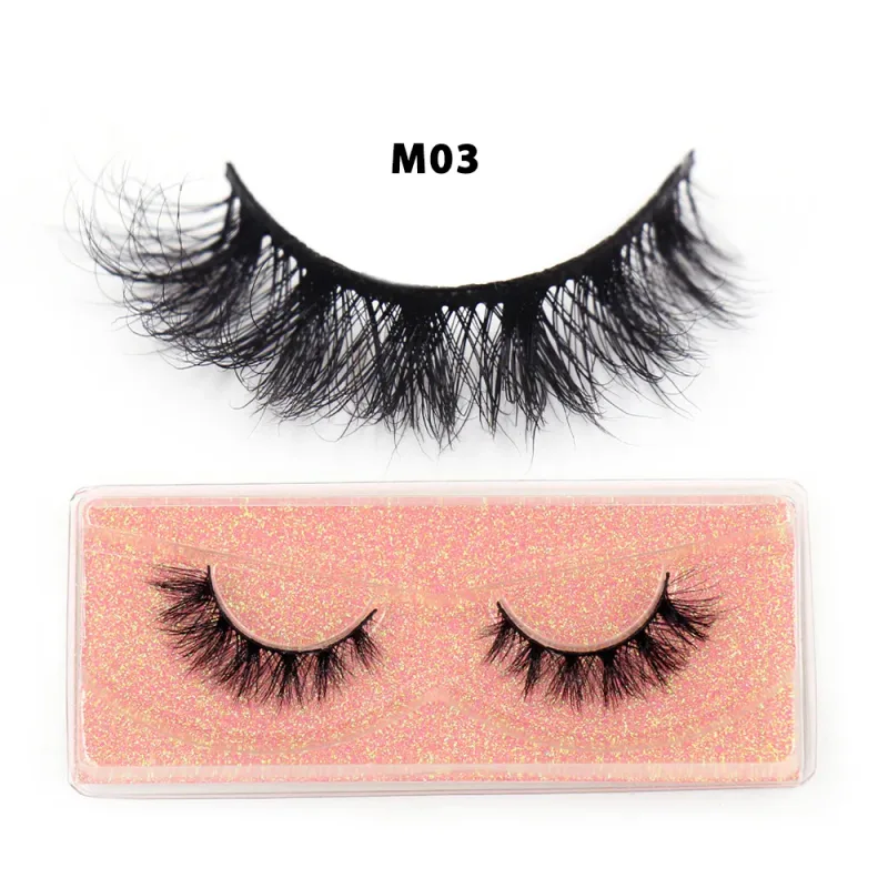 Short Natural 3D Mink Lashes Fluffy Wispy Fake Eyelashes Crisscross False Lashes Eyelash Extension Makeup