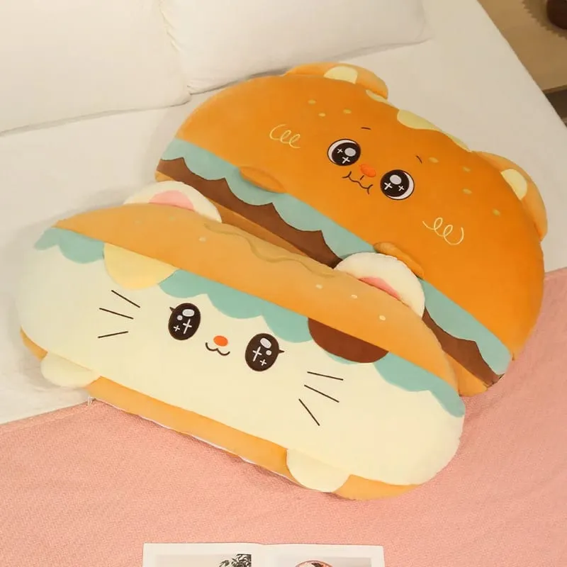Hamburger Plush Cushion 58/88cm Stuffed Pillow Kawaii Sofa Bed Seat Decor Cushion Adorably Home Decor Toys Birthday Gifts — image 5