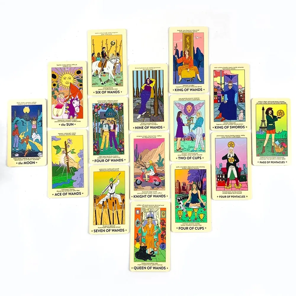 Neoteric Feminine Tarot Cards 78 Cards English Version Divination Board Game Cards Game Funny Party Game For Family Party