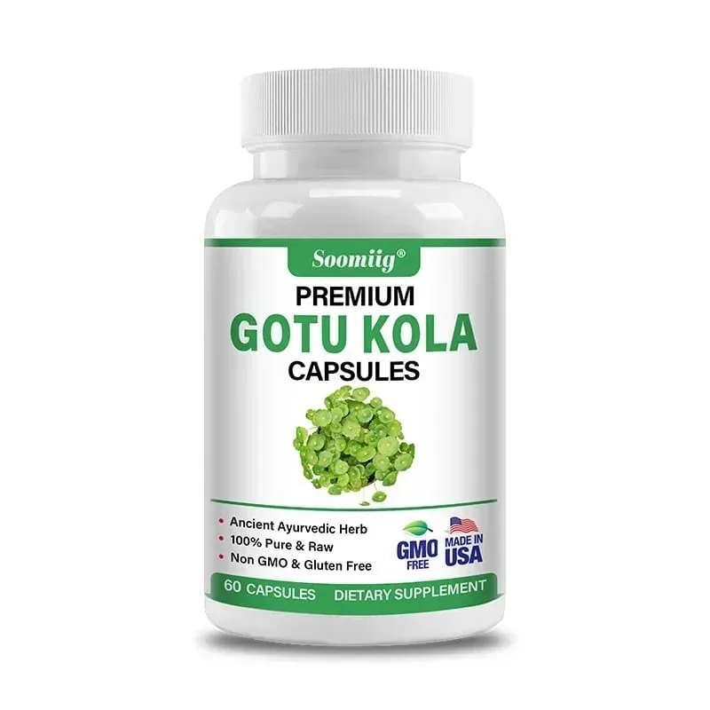 Capsules Centella Asiatica Premium - Supplément cérébral - Cerveau et système nerveux Calment la clarté mentale Améliore la peau