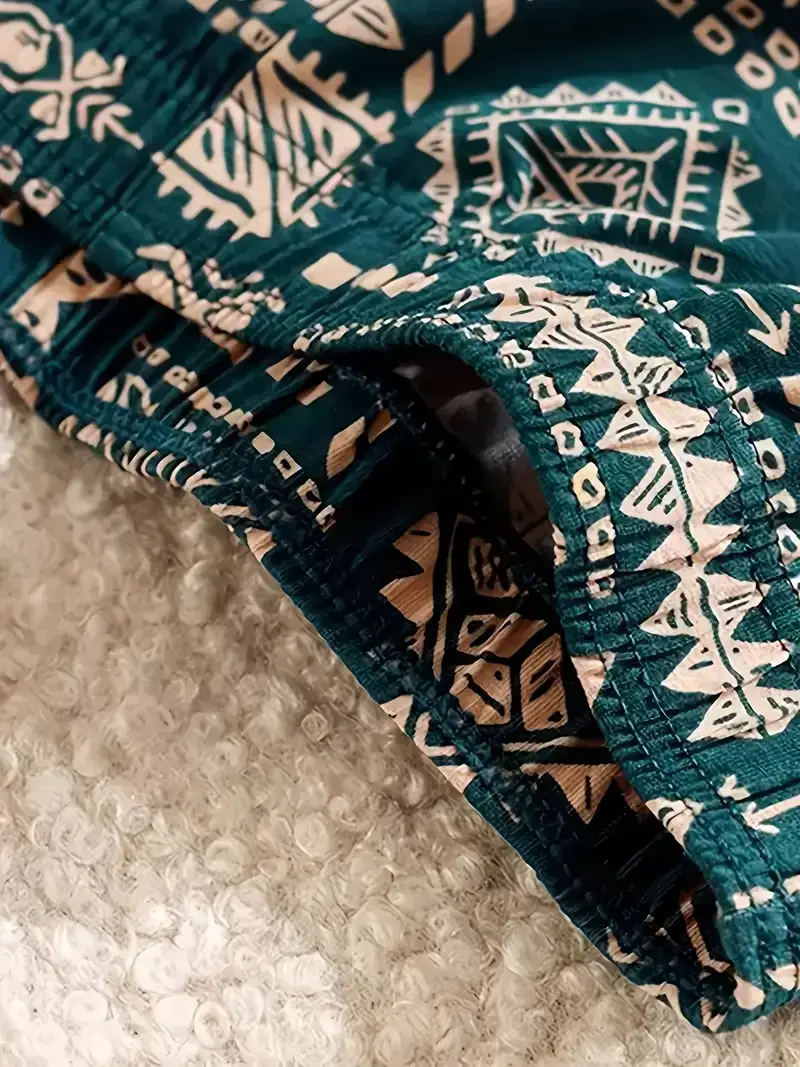 3PCS/SET Retro Ethnic Style Men's Underwear Print Men Boxer Shorts Aro Pants Trendy Casual Home New Breathable Men's Underpant