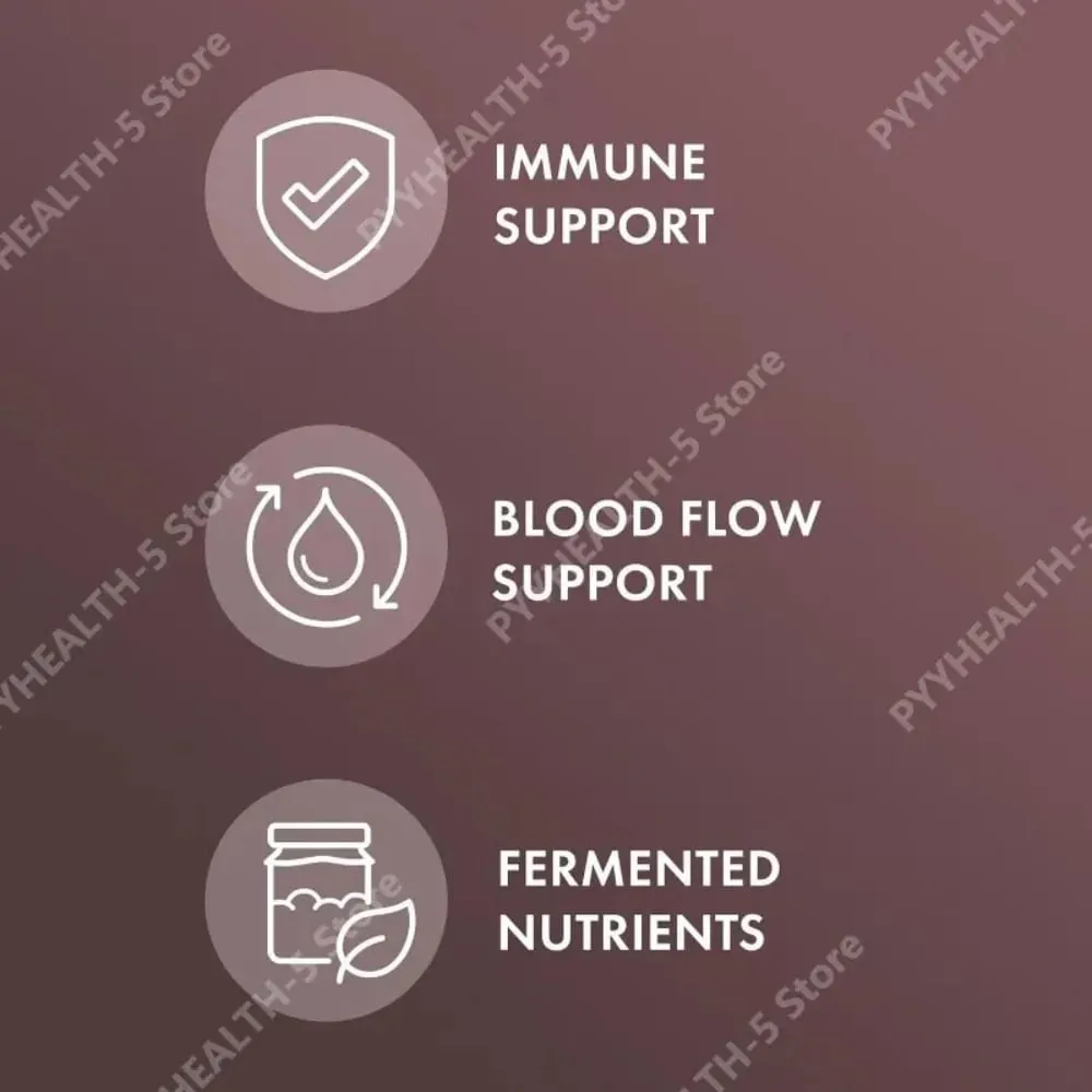 Fermented Black Garlic Capsules for Adults - Supports Overall Wellness Circulation & Antioxidant Health 60 Capsules Non-GMO