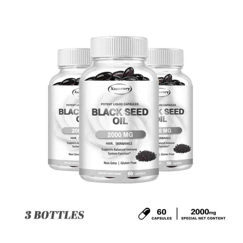 Black Seed Oil - Promotes Overall Health Strengthens The Immune System Relieves Indigestion Antioxidant Properties Non-GMO