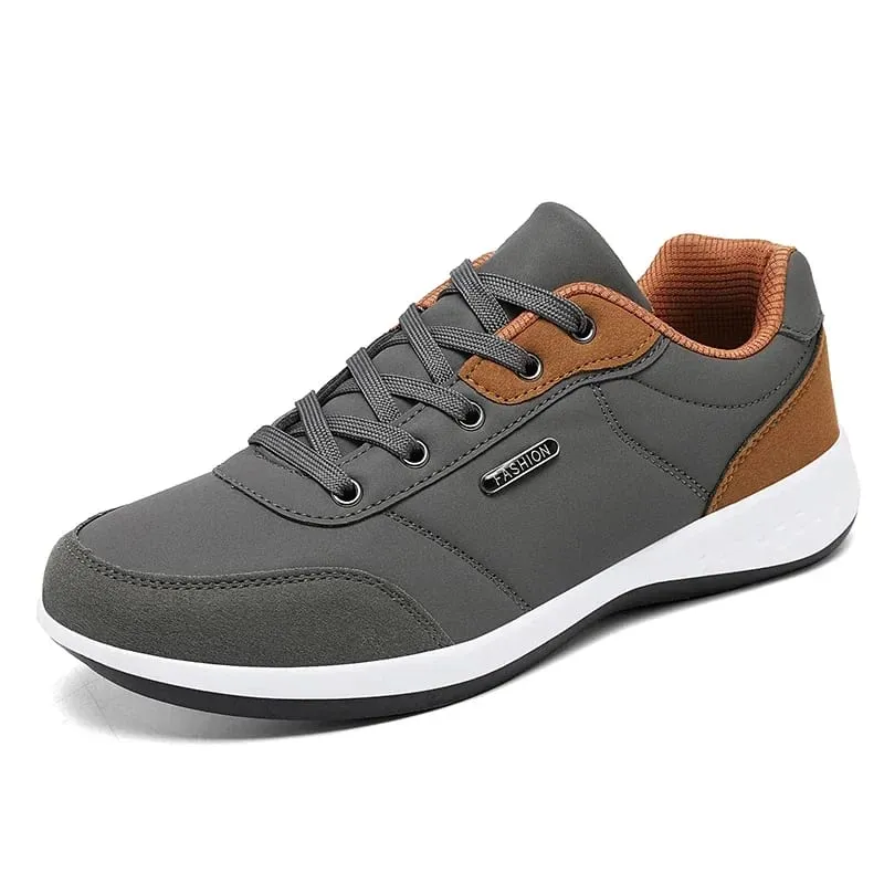 Novo tênis de corrida masculino de couro à prova dwaterproof água atlético homem resistente ao desgaste sapatos esportivos confortáveis ​​sapatos masculinos