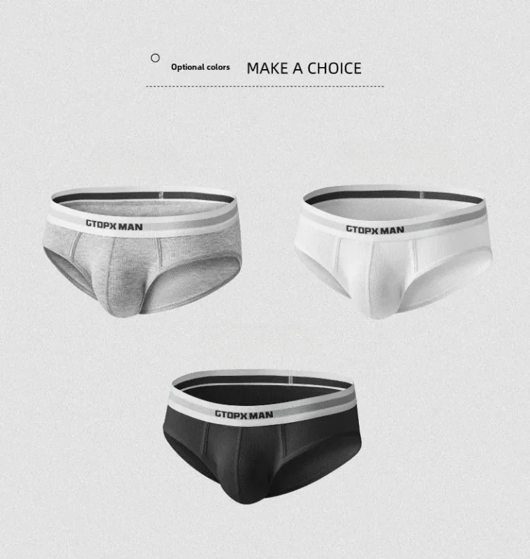 3Pack Summer Single Layer Mens Underwear Low Rise Briefs para sa Mga Lalaki Elastic Comfort Fit Underpanties Ropa Interior Hombre — image 17