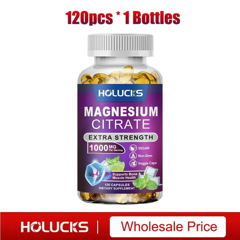 Buy 2 Get 2 Free! High Potency Magnesium Citrate Supplement