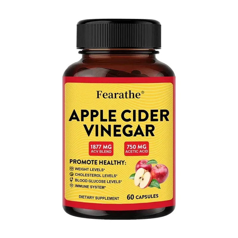 Apple Cider Vinegar Capsules na may Zinc at Vitamin D3 Support Metabolic Immune Digestive Gut Wellness & Daily Body Management