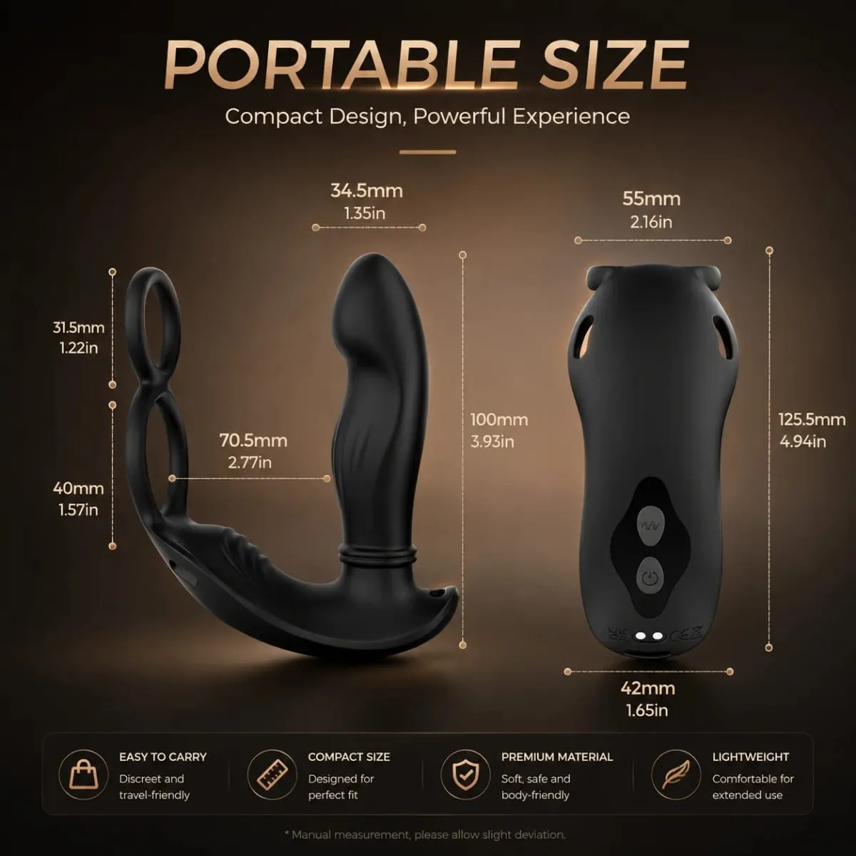 Wearable Thrusting Prostate Massager Anal Vibrator Strap On Vibrating Cock Ring Remote APP Control Silicone Anal Toys for Men — image 6