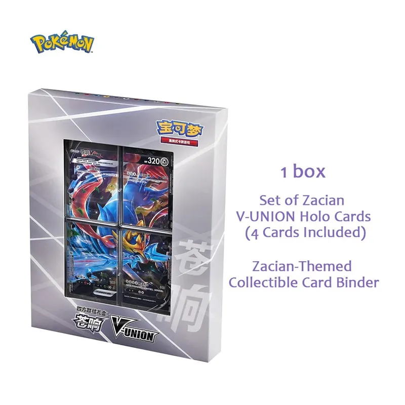 Original Pokemon TCG Card Quartet Coupling V-Union Gift Box Set - Pikachu Mew-Two - 100% Authentic Collectible Trading Cards