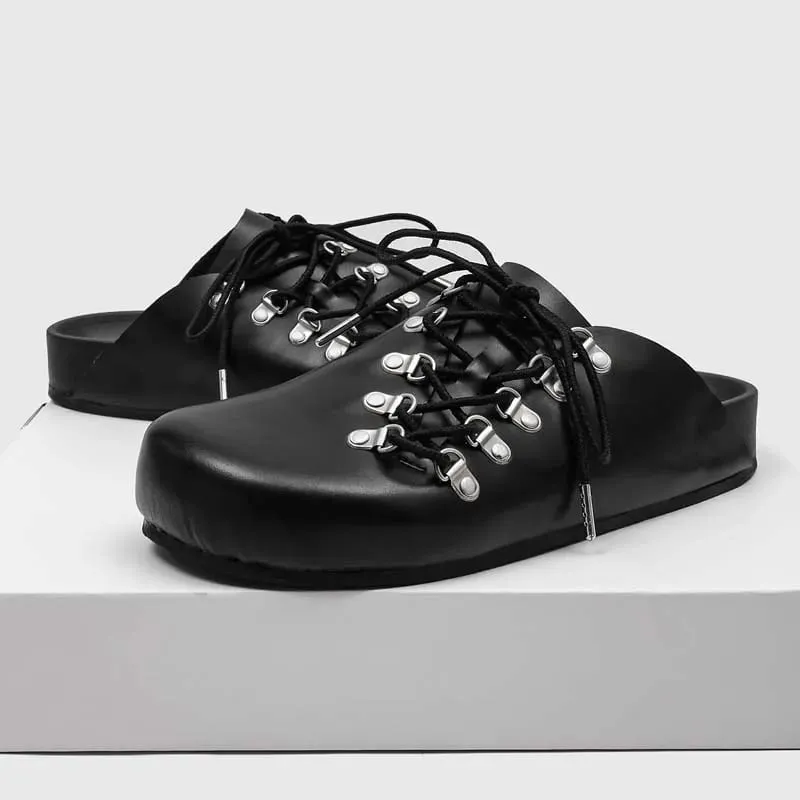 Mens Leather Loafers Non Slip Walking Flats Light Breathable Outdoor Slip on Casual Shoes for Male Work Office Driving Sneakers