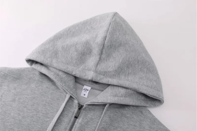 Cotton Fashion Loose Zipper Hoodie Customized Spring and Autumn Couple Coat Printed Logo Embroidered Work Clothes