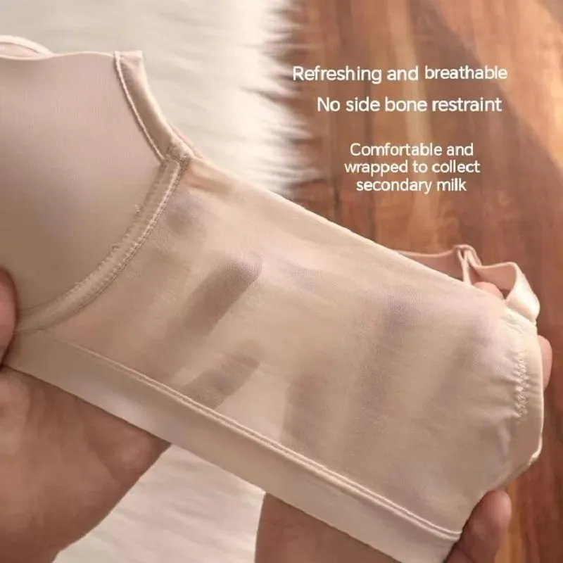 Nahtlose, dünne Push-up-Dessous in Übergröße für Frauen, große Brüste sehen kleiner aus, weicher Anti-Durchhang-Bügel-BH
