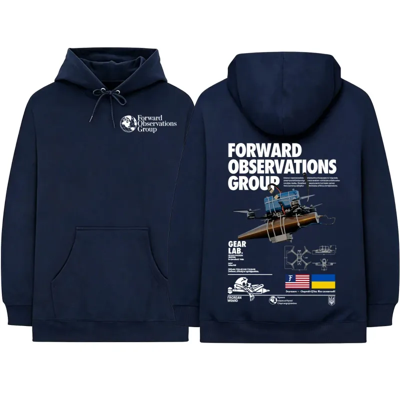 Forward Observations Group Hoodies Men Women Clothing Fashion Casual Oversized Long Sleeves Hooded Sweatshirts Hoodie Streetwear