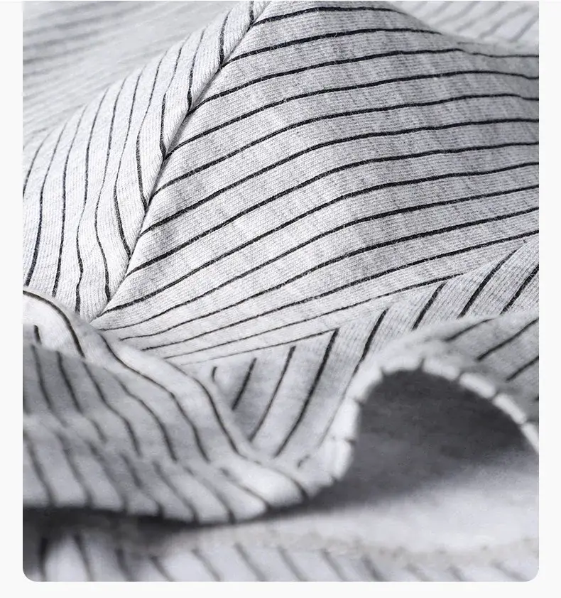 MiiOW PLUS 5XL 3/4Pcs Striped Panties Boxershorts Men Underwear Organic Cotton Boxer Shorts Antibacterial Seamless Underpants — image 8