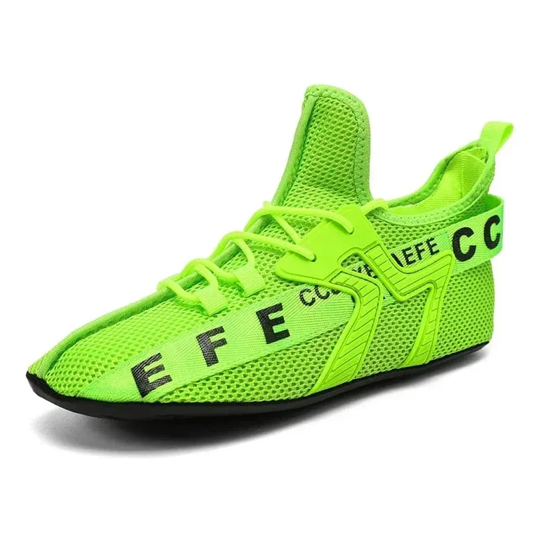 Vita Sneakers Herr Högtopp Bekvämt ventilerande Mesh Fritidsskor Strumpor Skor Stor storlek 47 Utomhus promenadskor för män