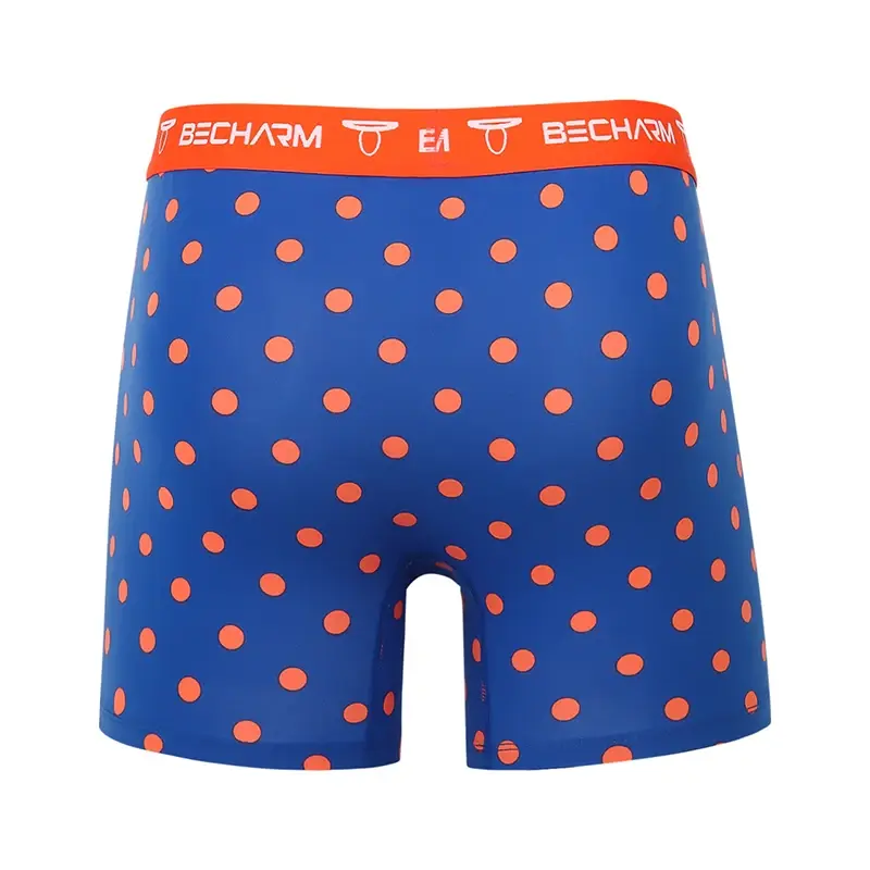 Nouvelles culottes pour hommes Boxers Shorts Orange et violet grande taille ensemble de caleçons pour hommes slips masculins Boxer homme vêtements Sexy vêtements courts