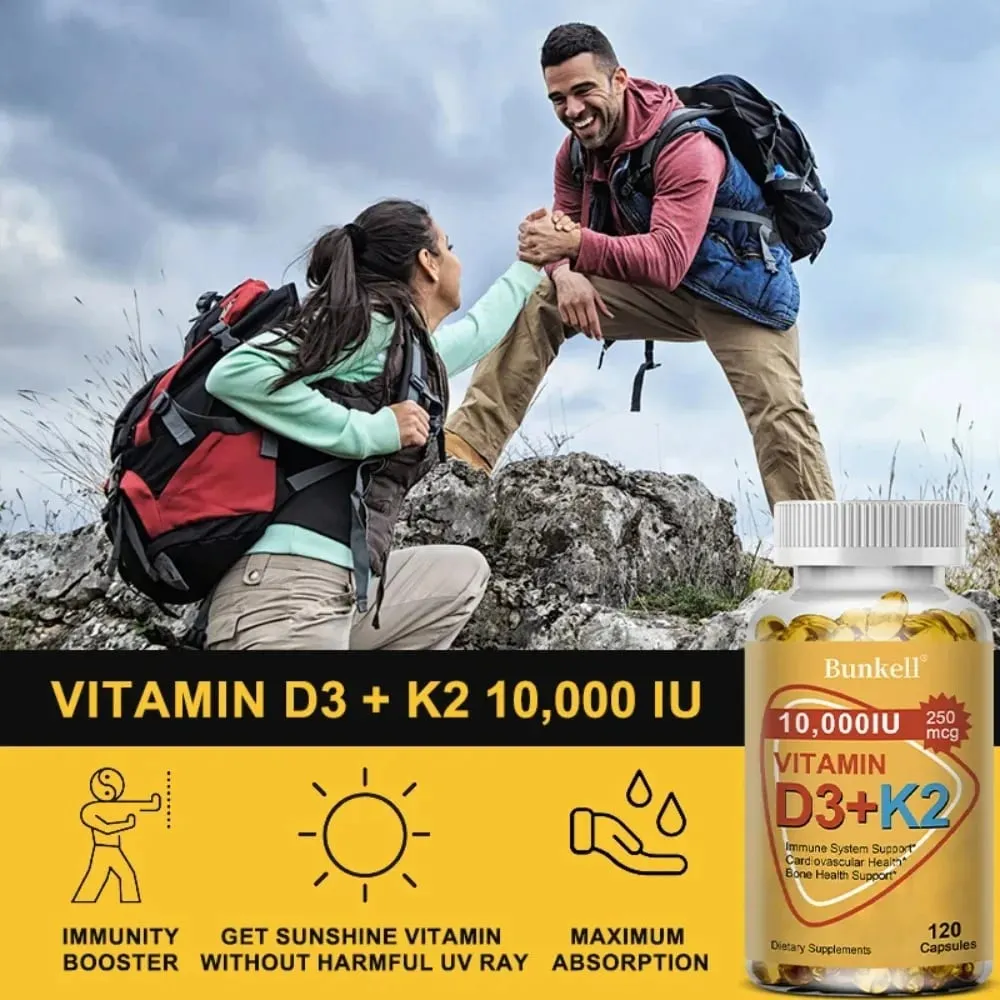 D3 & K2 - Nerve Muscle Heart Bone and Dental Health Immune System Health