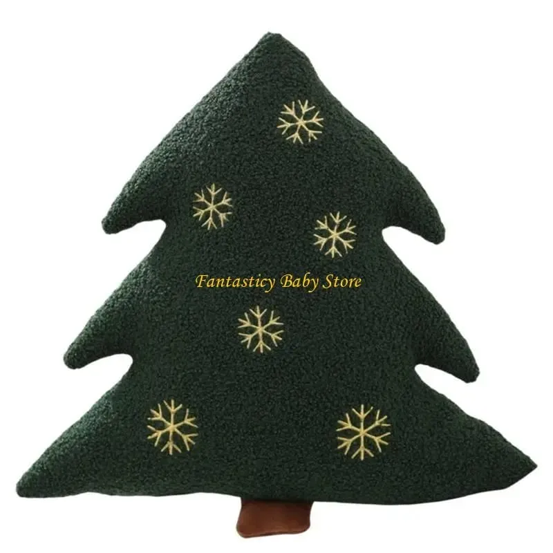 J6BE Dessert Stuffed Plush Pillow for Christmas Decoration Festive Room