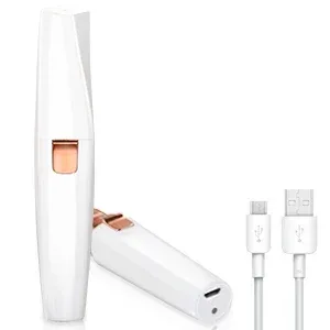 Dighealth 2 EN 1 Rasoir De Sourcils Rechargeable Épilateur Facial Maquillage Mini Rasoir Épilateur Indolore avec Lumière LED Intégrée
