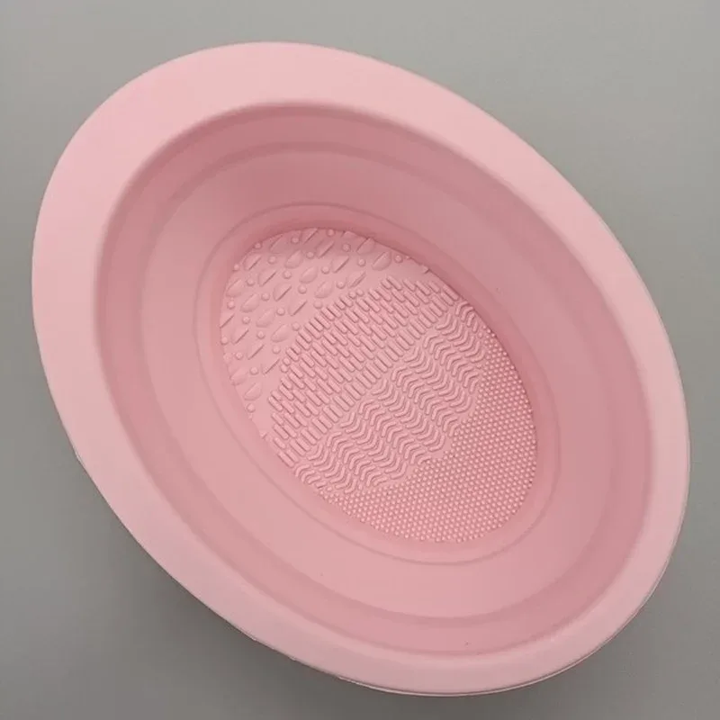 Silicone Makeup Brush Cleaner Bowl Foldable Cleaning Mat Cosmetic Foundation Eyeshadow Powder Brushes Cleaner Tools For Makeup