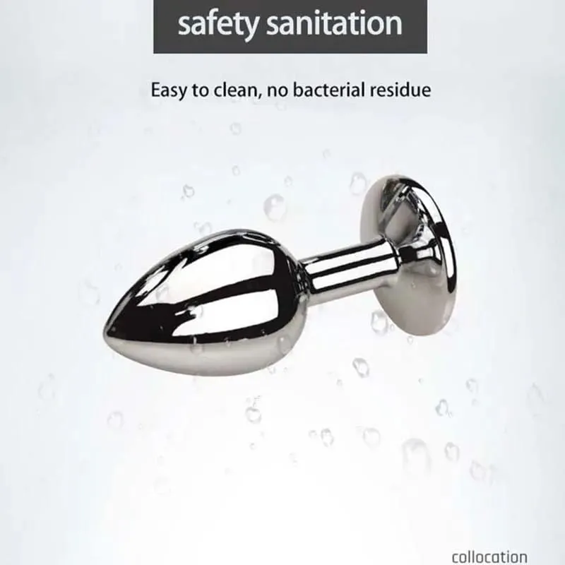 Stainless Steel round Butt Plug Anal Jewelry Stimulator Dildo for Couples Gay Sex Toys Adult Plug