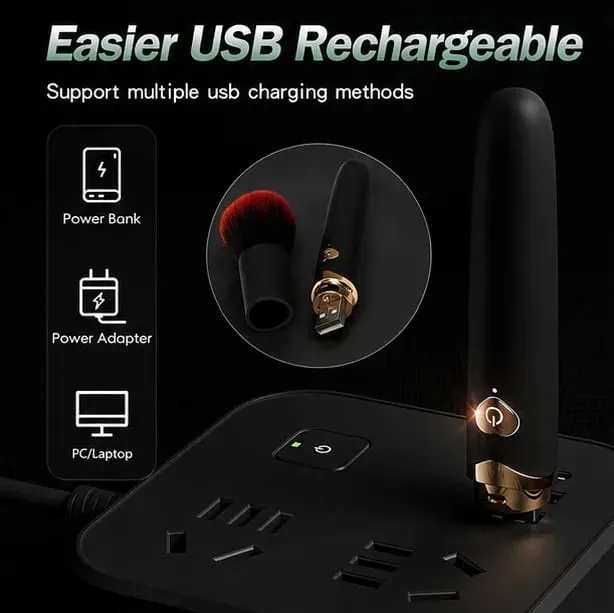 Makeup Brush AV Wand Vibrator Adult Supplies Powerful Massage Clitoris for 18+ Automatic G Spot Vaginal Stimulate for Sex Toy