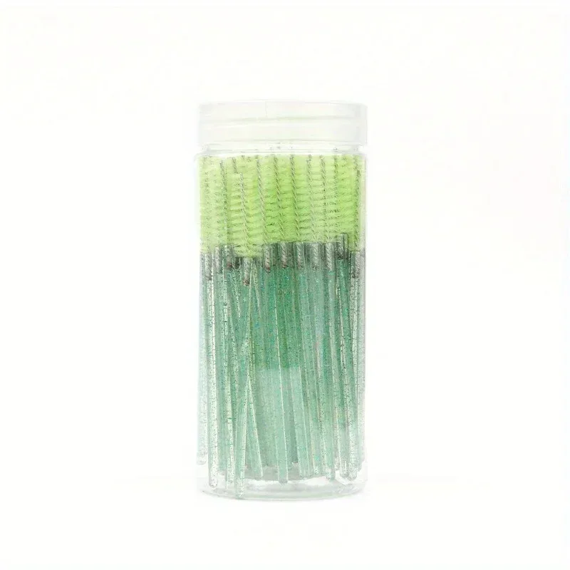 50pcs Disposable Mascara Wand Eyelash Brush Crystal Eyebrow Shaper Brush For Eyelash Extension Makeup Brushes Applicators