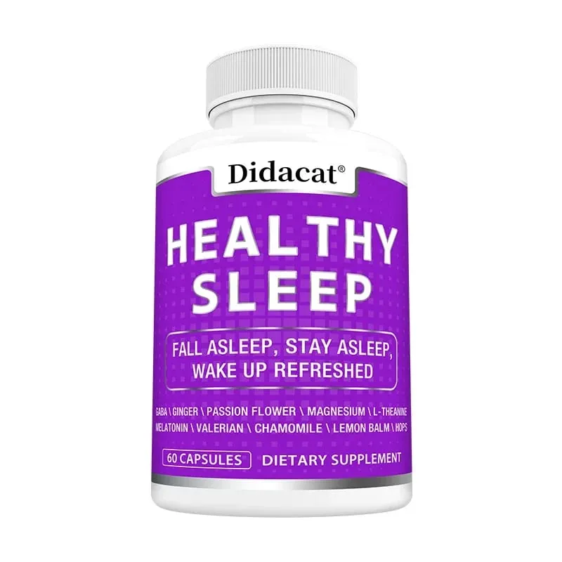 Valerian Capsules - with Magnesium Glycinate Chamomile Promate Sleep Quality Improve Mood Support Immune Health — image 8