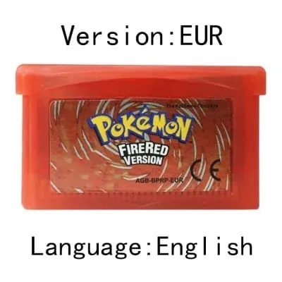GBA Video Game Cartridge Console Card Pokemon Emerald Ruby FireRed LeafGreen Sapphire Multi-language for GBA/NDS
