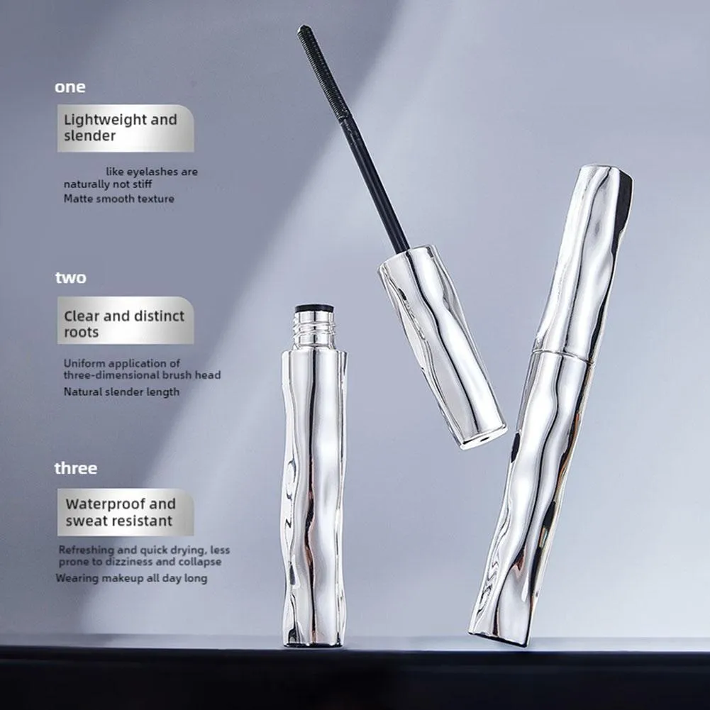 ZkYo Steel Tube Waterproof Eyelash Primer Natural Thick And Curly Mascara Lasting And Non-Smudging Women Eye Makeup
