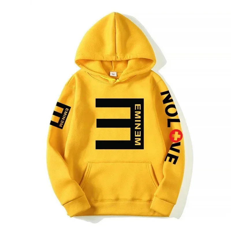 Eminem “No. 3” Tour Hoodie — Hip-Hop Streetwear / Unisex Harajuku-Style Sweatshirt (Autumn/Winter)