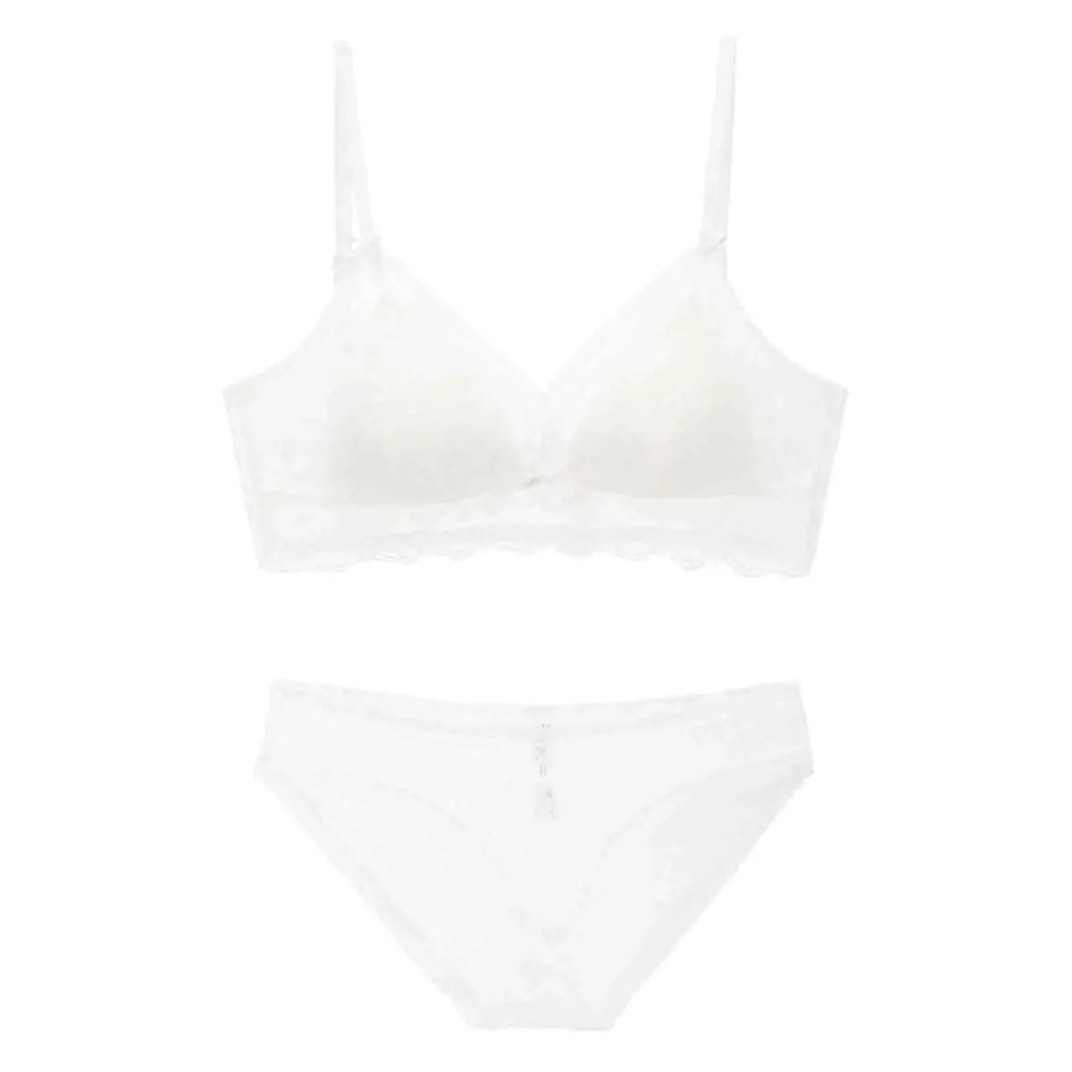 Women'S Bra And Panty 2 Pieces Set Soft Floral Lace Lingerie Set Mesh Sheer Underwear 여자속옷 판타지 세트 LenceríA Atrevida De Mujer