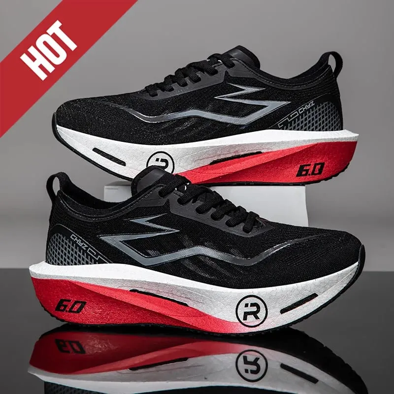 Men Running Shoes Casual Carbon Board Air Cushion Marathon Sports Breathable Lightweight Women's Comfortable Athletic Sneakers
