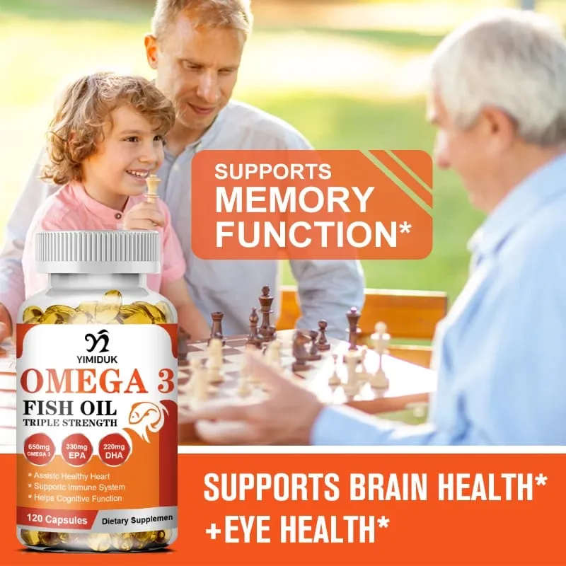 Vásároljon 1-et, kap 1-et ingyen! Ultra Strength Omega 3 halolaj-kiegészítő az immunitás hangulatának csontjaiért és a szív- és érrendszeri funkciókért GMP-tanúsítvánnyal rendelkezik