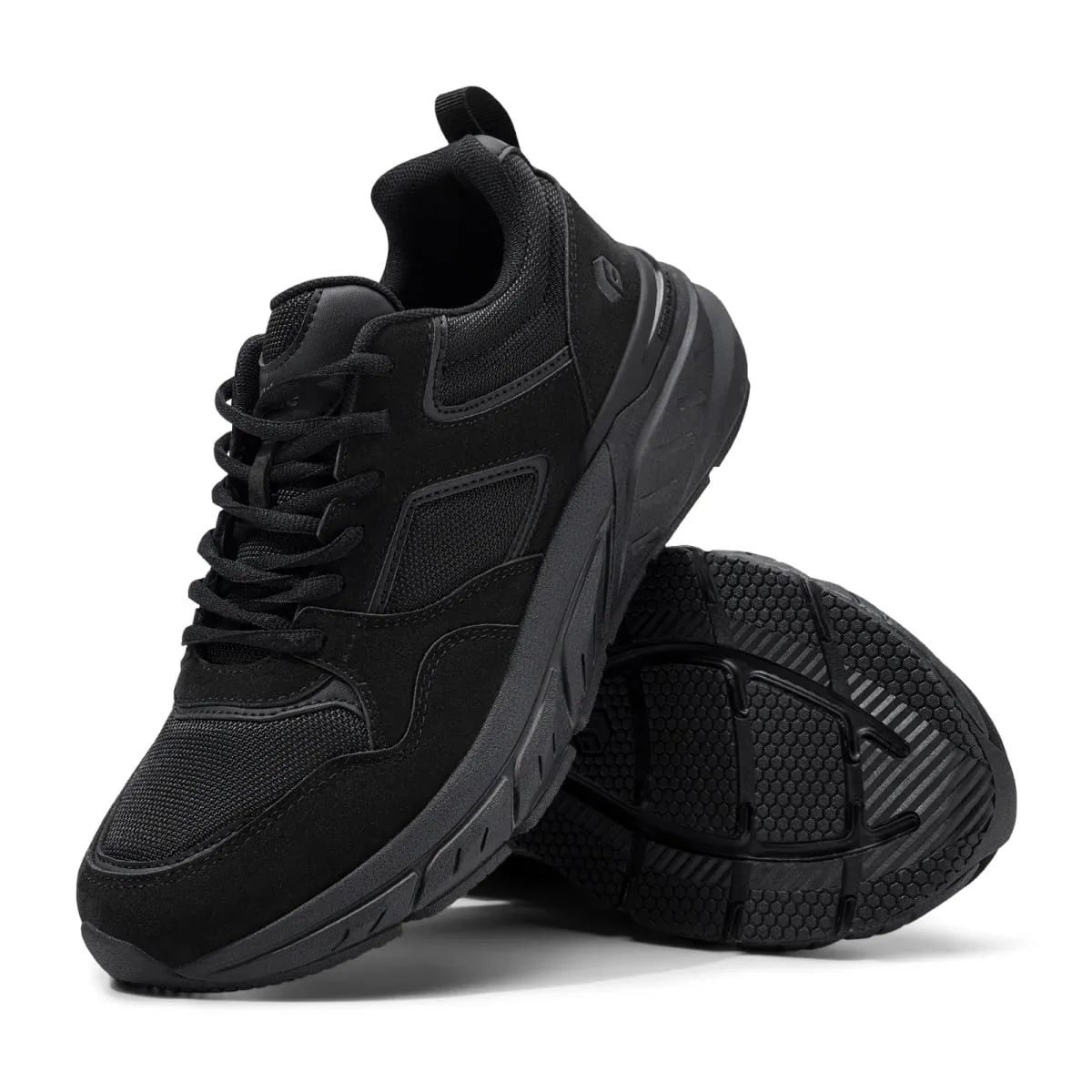 FitVille Newest Walking Shoes for Men Wide Width Sneakers with Arch Support for Flat Feet Heel Pain Relief Plantar Fasciitis
