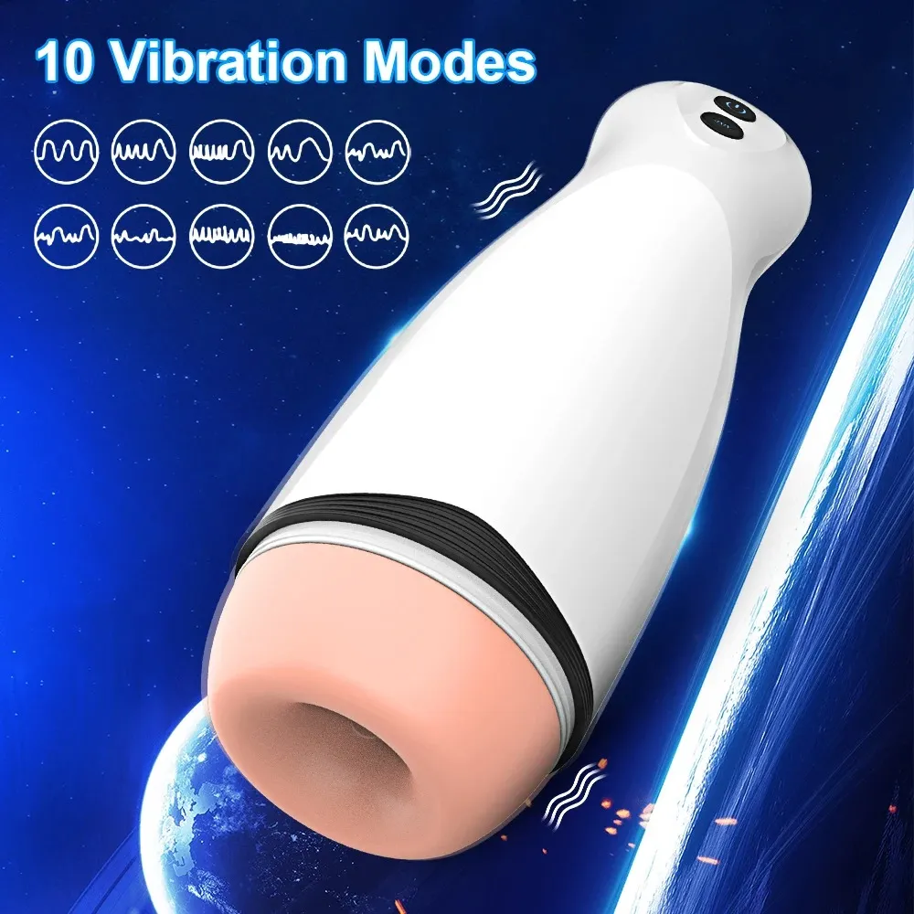 Sex Toys for Men Automatic Male Masturbator Cup Blowjob Sex Machine Blowjob Vagina Masturbation Pussy Penis Trainer with 10 Frequency Vibration Sexy Voice Masturbation Toys — image 2