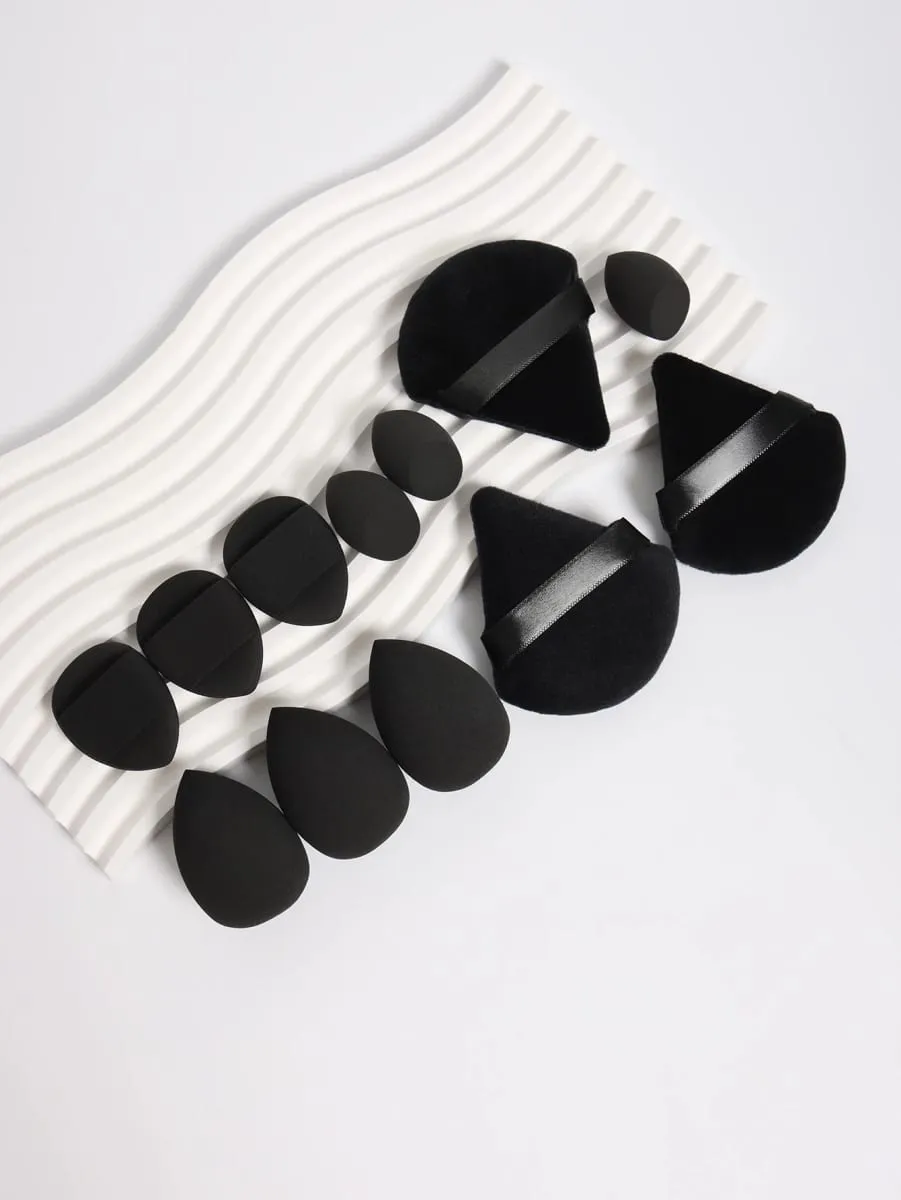 12-Piece All-Purpose Makeup Sponge Set Made of 3 Loose Powder Puffs 3 Mini Air Cushion Puffs 3 Beauty Eggs and 3 Mini Beauty — image 6