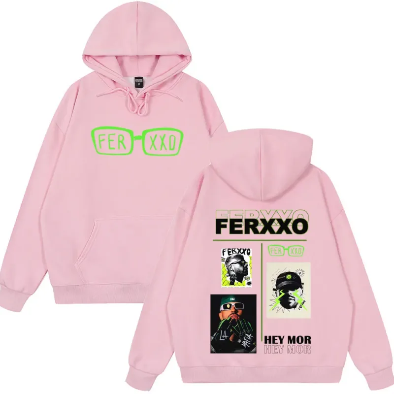 Rapper Feid Ferxxo Tour 2026 Print Hoodie Men Women Fashion Sweatshirts Casual Hip-hop Loose Long Sleeves Oversized Pullover