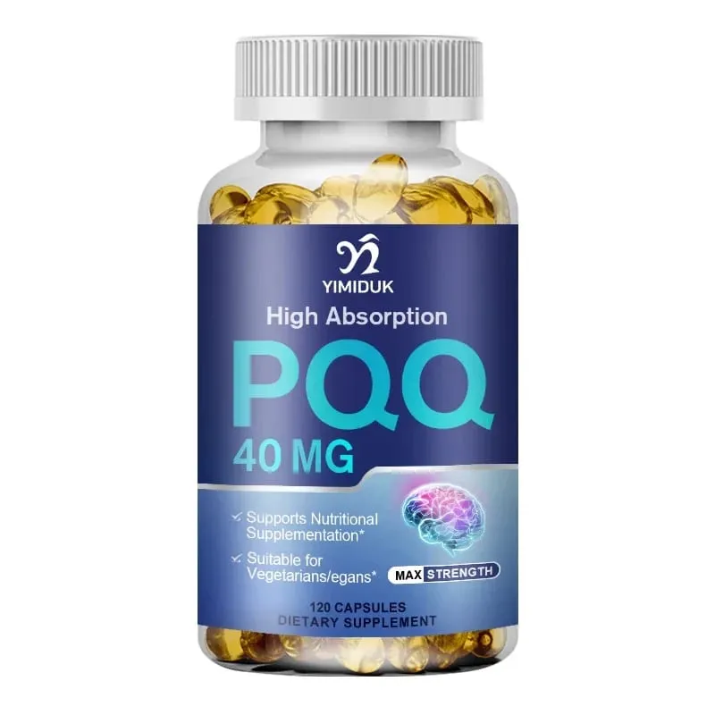PQQ Capsules Supplement 40 mg - Mitochondrial Biogenesis & Metabolism - Supports Brain Heart Health & Cognitive Function