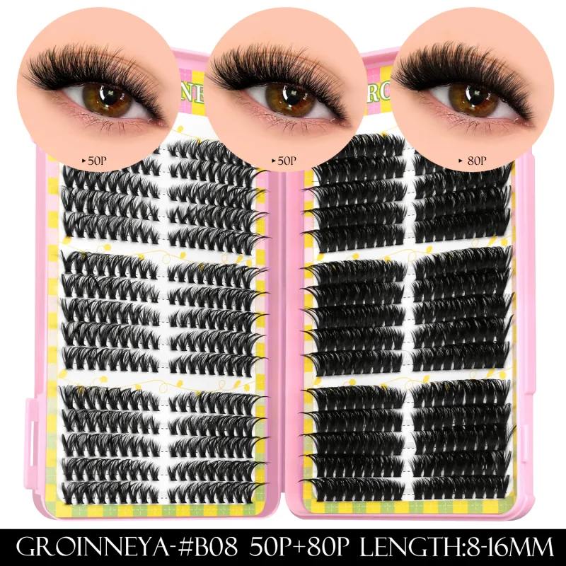 Lash Clusters 540pcs 60D+100D Eyelashes Extensions 2style Mixed Lash Book Fluffy Cat Eye Eyelashes False Lashes Makeup — image 14