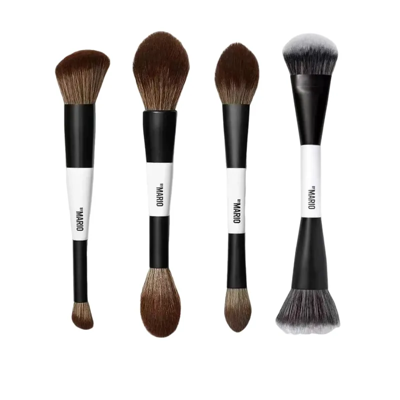 Dual Ended F4 Powder F1 Blush Contour F2 Makeup Brushes with Box Soft Mario Foundation Brush Professional Face Cosmetic Tool