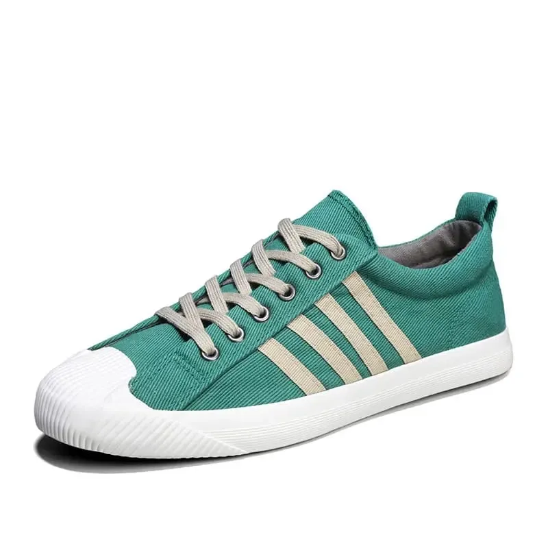 Hot Sale Summer Canvas Sneakers For Men Breathable Men's Casual Shoes Comfortable Low-cut Flat Sneakers Man Vulcanization Shoes