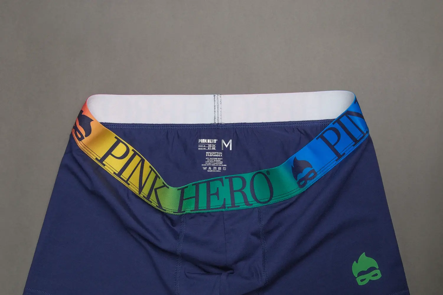 Unterwäsche, bequeme und weiche Boxershorts, Standardgröße in Europa und den USA, lustiger Bund des Regenbogens