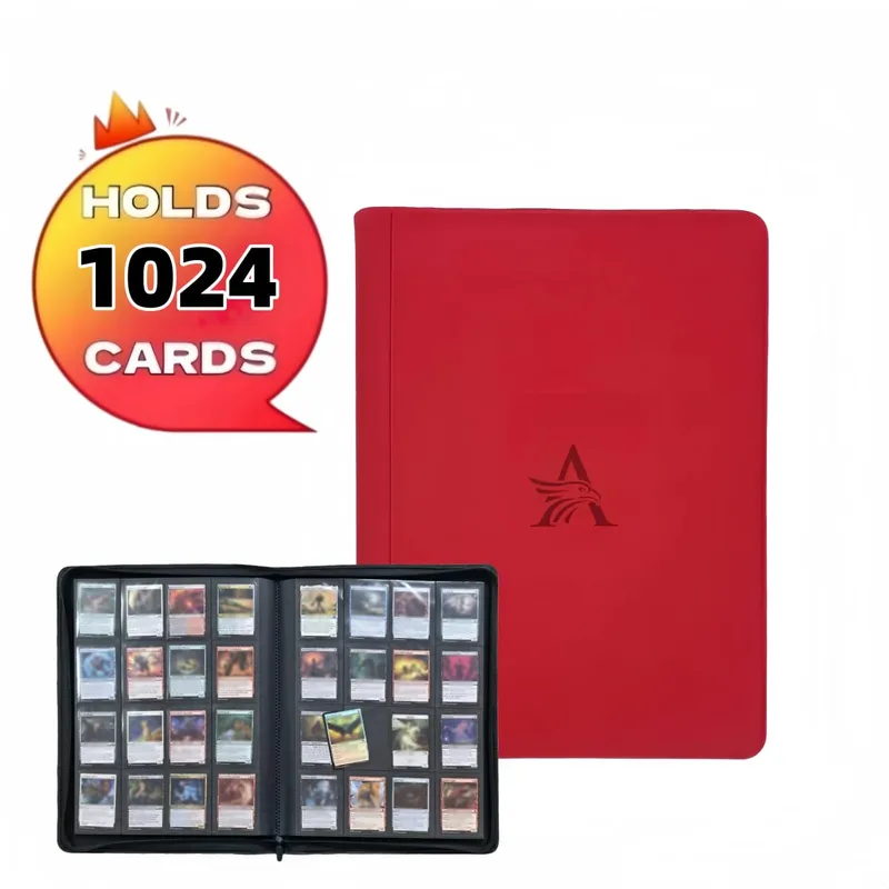 16 Pocket Card Binder - Premium Trading Card Binder Holds 1024 Cards Ultimate protection for TCG & sports cards. Collector's d