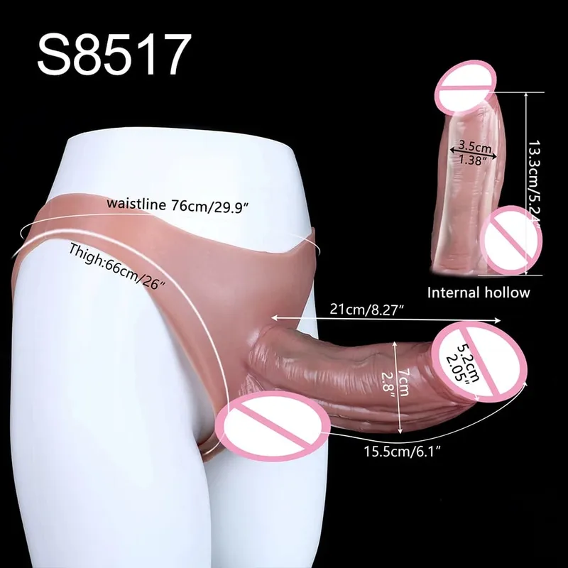 Big Knot Hollow Dildo Pants Adult Men Strap-On Penis Sleeve насадка на член Underwear For Couples Sex Pleasure Erotic Goods