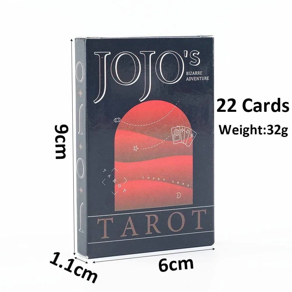22 Major Arcana JoJo Tarot Cards - Stardust Crusaders Anime Collectible Tarot Deck 9*6cm