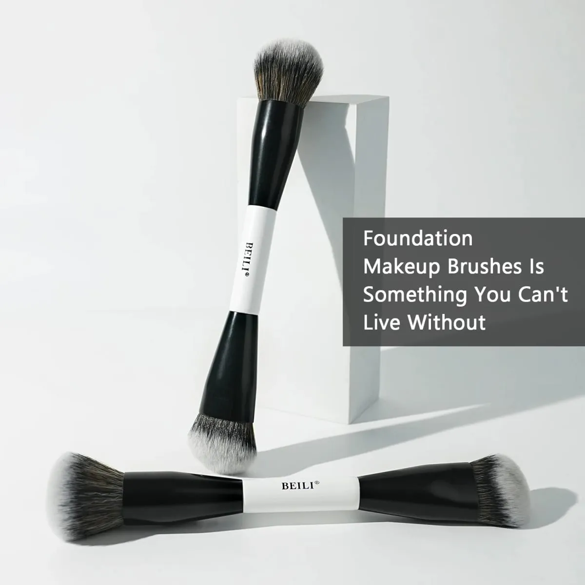 Dual-Ended Foundation Brush for Liquid & Cream Blend & Sculpt