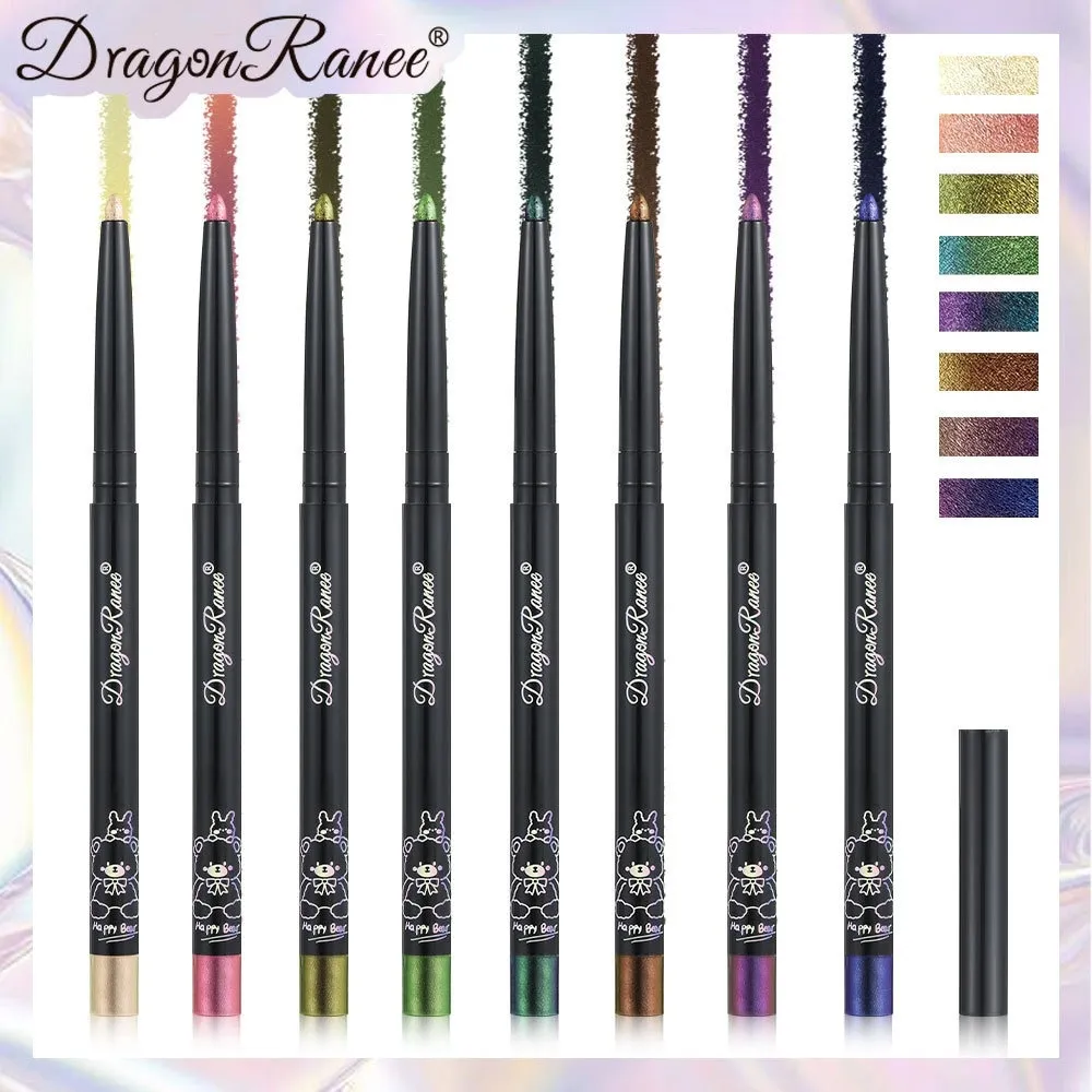 Chameleon Eyeliner Gel Pen Waterproof Shiny Chrome Eye Shadow Liner Pencil Glitter Pearl Green Gold Lying Silkworm Eyes Makeup — image 6
