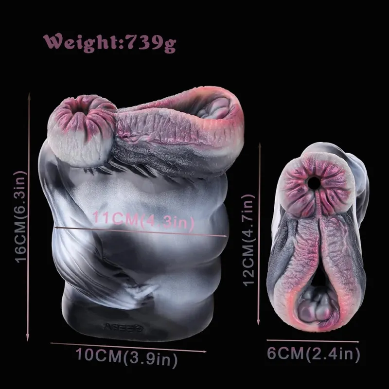 Animal Realistic Vagina Anal Male Masturbator Sex Toys for Men Silicone Pocket Pussy 3D Artificial Stroker Erotic Sex Toys