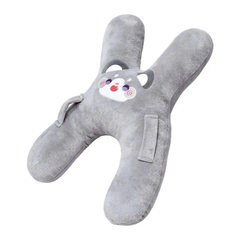 Soft Character Neck Cushion and Plush Lounging Pillow with Cotton Fabric for Rest Breaks Car Travel and Relaxing Indoors P31B